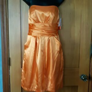 NWT David's Bridal Charmeuse Dress with pocket NWT